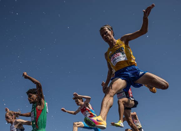 260813 Vidar Johansson of Sweden competes in men s 3000 meter steeplechase qualification during day 4 of the 2026 European Athletics Championships on August 13, 2026 in Birmingham. Photo: Maxim ThorÃ BILDBYRAN kod MT MT1068 friidrott athletics friidrett friidrotts-em em friidretts-em 2026 european athletics championships 4 bbeng sverige norge Copyright: MAXIMxTHORE BB260813MT024