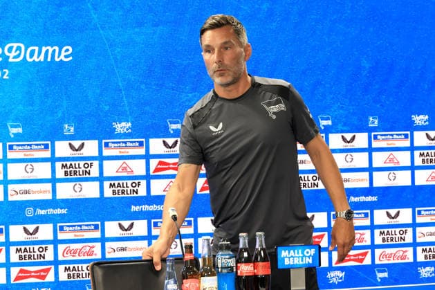 13.08.2026, DEU GER, Fussball , 2.Fussballbundesliga, Saison 2026 2027), Sportforum, Hertha BSC, Pressekonferenz Cheftrainer Stefan Leitl (Hertha BSC Berlin) 2. Liga: DFB DFL regulations prohibit any use of photographs as image sequences and or quasi-video) Berlin Sportforum Berlin Deutschland Copyright: xNordphotox xEnglerx