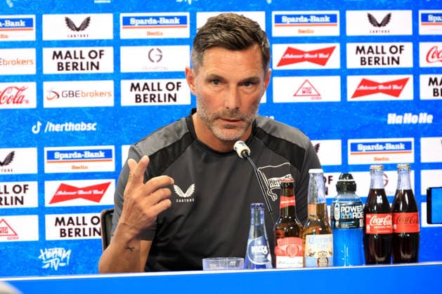 13.08.2026, DEU GER, Fussball , 2.Fussballbundesliga, Saison 2026 2027), Sportforum, Hertha BSC, Pressekonferenz Cheftrainer Stefan Leitl (Hertha BSC Berlin) 2. Liga: DFB DFL regulations prohibit any use of photographs as image sequences and or quasi-video) Berlin Sportforum Berlin Deutschland Copyright: xNordphotox xEnglerx