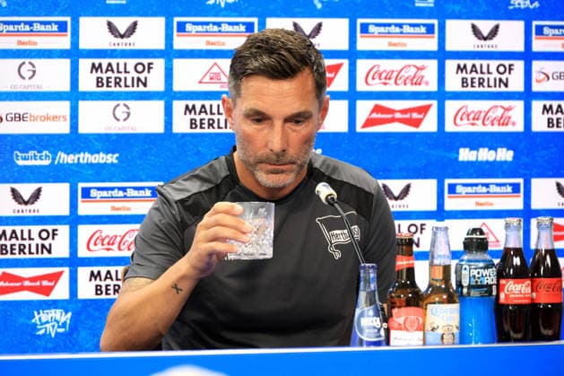13.08.2026, DEU GER, Fussball , 2.Fussballbundesliga, Saison 2026 2027), Sportforum, Hertha BSC, Pressekonferenz Cheftrainer Stefan Leitl (Hertha BSC Berlin) 2. Liga: DFB DFL regulations prohibit any use of photographs as image sequences and or quasi-video) Berlin Sportforum Berlin Deutschland Copyright: xNordphotox xEnglerx