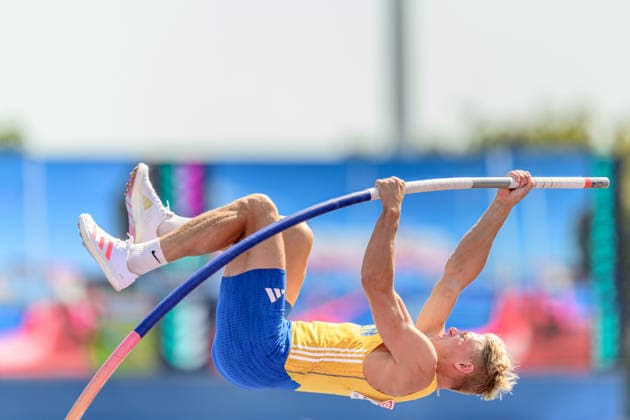 260813 Emil Uhlin of Sweden competes in men s decathlon pole vault during day 4 of the 2026 European Athletics Championships on August 13, 2026 in Birmingham. Photo: Mathias Bergeld BILDBYRAN kod MB MT1068 friidrott athletics friidrett friidrotts-em em friidretts-em 2026 european athletics championships 4 bbeng sweden sverige decathon tikamp tiokamp Copyright: MATHIASxBERGELD BB260813MB090