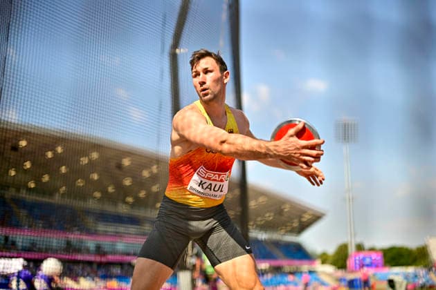 Niklas KAUL (Germany, USC Mainz, 100m DECATHLON Men) GBR, European Athletics Championships, Athletics, 13.08.2026, GBR, European Athletics Championships, Athletics, 13.08.2026, Birmingham Copyright: xEibnerxPressefoto JanxPapenfussx EP_JPS