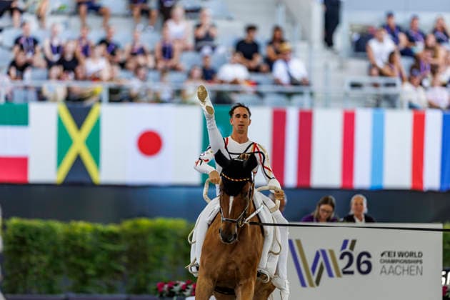 AACHEN - FEI World Championships 2026, AACHEN - FEI World Championships 2026 BRUESEWITZ Thomas (GER), Belistano HF FEI Vaulting World Championship, WM, Weltmeisterschaft Individual Male Aachen, Reitstadion Soers 13. August 2026 -