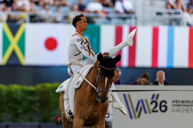 AACHEN - FEI World Championships 2026, AACHEN - FEI World Championships 2026 BRUESEWITZ Thomas (GER), Belistano HF FEI Vaulting World Championship, WM, Weltmeisterschaft Individual Male Aachen, Reitstadion Soers 13. August 2026 -