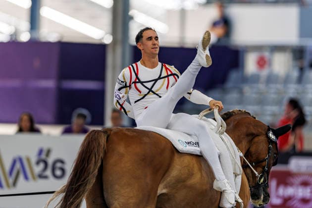 AACHEN - FEI World Championships 2026, AACHEN - FEI World Championships 2026 BRUESEWITZ Thomas (GER), Belistano HF FEI Vaulting World Championship, WM, Weltmeisterschaft Individual Male Aachen, Reitstadion Soers 13. August 2026 -
