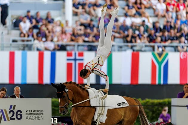 AACHEN - FEI World Championships 2026, AACHEN - FEI World Championships 2026 BRUESEWITZ Thomas (GER), Belistano HF FEI Vaulting World Championship, WM, Weltmeisterschaft Individual Male Aachen, Reitstadion Soers 13. August 2026 -