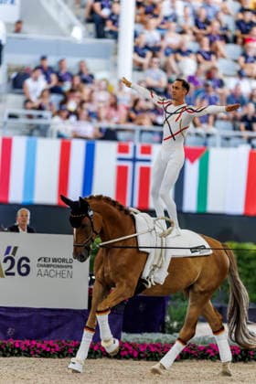 AACHEN - FEI World Championships 2026, AACHEN - FEI World Championships 2026 BRUESEWITZ Thomas (GER), Belistano HF FEI Vaulting World Championship, WM, Weltmeisterschaft Individual Male Aachen, Reitstadion Soers 13. August 2026 -
