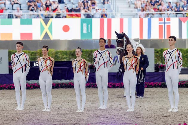AACHEN - FEI World Championships 2026, AACHEN - FEI World Championships 2026 Team Germany FEI Vaulting World Championship, WM, Weltmeisterschaft Squad Compulsory Test Gruppen Aachen, Reitstadion Soers 13. August 2026 -