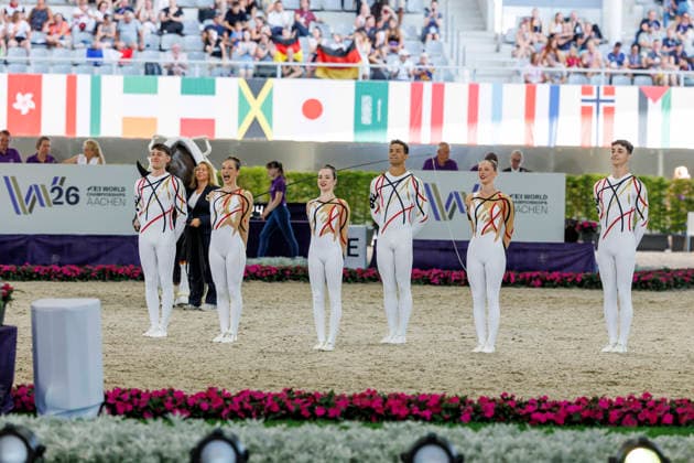 AACHEN - FEI World Championships 2026, AACHEN - FEI World Championships 2026 Team Germany FEI Vaulting World Championship, WM, Weltmeisterschaft Squad Compulsory Test Gruppen Aachen, Reitstadion Soers 13. August 2026 -