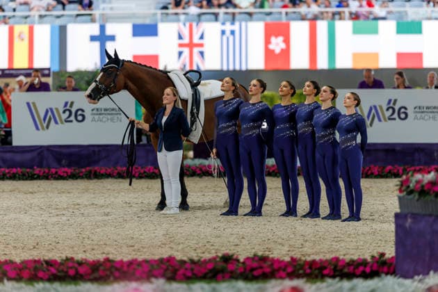 AACHEN - FEI World Championships 2026, AACHEN - FEI World Championships 2026 Team Switzerland FEI Vaulting World Championship, WM, Weltmeisterschaft Squad Compulsory Test Gruppen Aachen, Reitstadion Soers 13. August 2026 -