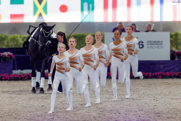 AACHEN - FEI World Championships 2026, AACHEN - FEI World Championships 2026 Team Belgium FEI Vaulting World Championship, WM, Weltmeisterschaft Squad Compulsory Test Gruppen Aachen, Reitstadion Soers 13. August 2026 -