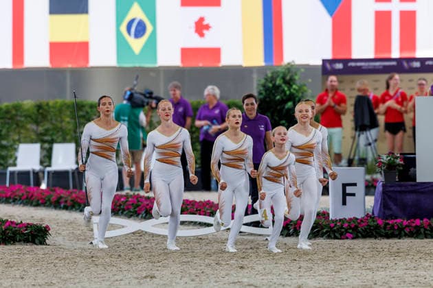 AACHEN - FEI World Championships 2026, AACHEN - FEI World Championships 2026 Team Belgium FEI Vaulting World Championship, WM, Weltmeisterschaft Squad Compulsory Test Gruppen Aachen, Reitstadion Soers 13. August 2026 -