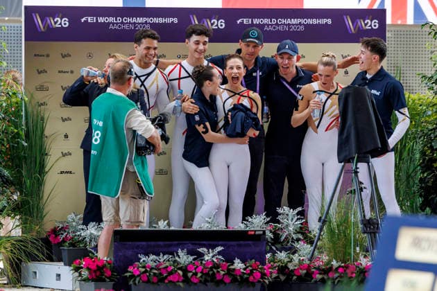 AACHEN - FEI World Championships 2026, AACHEN - FEI World Championships 2026 Team Germany FEI Vaulting World Championship, WM, Weltmeisterschaft Squad Compulsory Test Gruppen Aachen, Reitstadion Soers 13. August 2026 -
