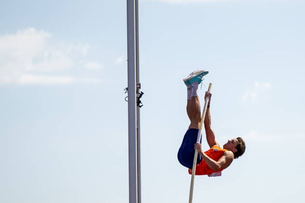13.08.2026, GBR, Leichtathletik, Europameisterschaft 2026, Morgensession Tag 4, Birmingham Jeff Tesselaar ( Niederlande ), Zehnkampf Herren, Stabhochsprung Birmingham Alexander Stadium England Großbritannien Copyright: xNordphoto Memmlerx