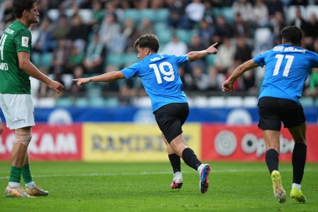 ESP: Flora Tallinn v Inter Escaldes Pablo Molina of Inter Escaldes scores goal and celebrates during UEFA Conference League Q3 between Flora Tallinn v Inter Escaldes played at A. Le Coq Arena, Tallin on August 13, 2026 in Estonia Futbol Copyright: xAgenciaxLOFx