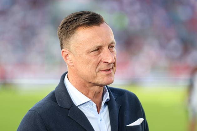 13.08.2026, Zabrze Liga Europy UEFA sezon 2026 27 runda III kwalifikacji, Gornik Zabrze - Ferencvaros Budapeszt - UEFA Europa League football Match season 2026 27 round III qualification Gornik Zabrze - Ferencvaros Budapest Nz. Tomasz Hajto Fot. Michal Chwieduk Arena Akcji NEWSPIX.PL --- newspix.pl