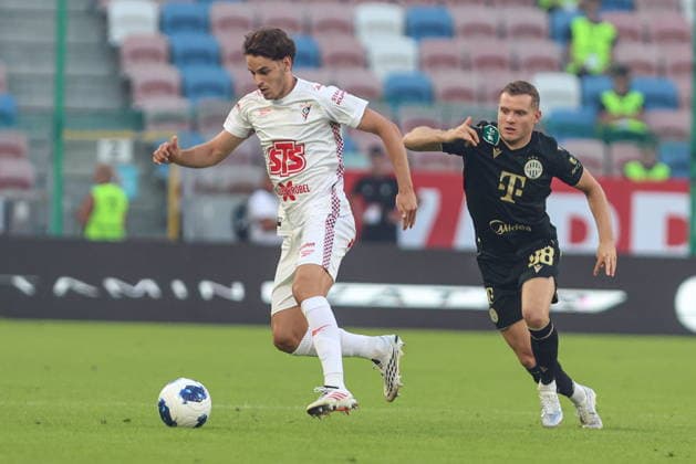 13.08.2026, Zabrze Liga Europy UEFA sezon 2026 27 runda III kwalifikacji, Gornik Zabrze - Ferencvaros Budapeszt - UEFA Europa League football Match season 2026 27 round III qualification Gornik Zabrze - Ferencvaros Budapest Nz. Paulo Bernardo Philippe Rommens Fot. Michal Chwieduk Arena Akcji NEWSPIX.PL --- newspix.pl