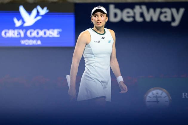 August 12, 2026, Toronto, Ontario, Canada: ELENA RYBAKINA of Kazakhstan is seen during her semifinal match against Coco Gauff of the United States at the National Bank Open, part of the Hologic WTA, Tennis Damen Tour at Sobeys Stadium. Rybakina defeated Gauff 5-7, 6-2, 6-2 to advance to the final. Toronto Canada - ZUMAr228 20260812_znp_r228_058 Copyright: xVasiliyxRyabykhx