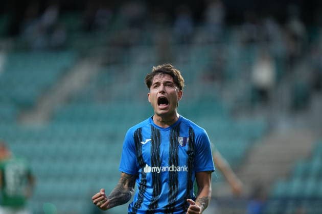 ESP: Flora Tallinn v Inter Escaldes Borja Arellano of Inter during UEFA Conference League Q3 between Flora Tallinn v Inter Escaldes played at A. Le Coq Arena, Tallin on August 13, 2026 in Estonia Copyright: xAgenciaxLOFx