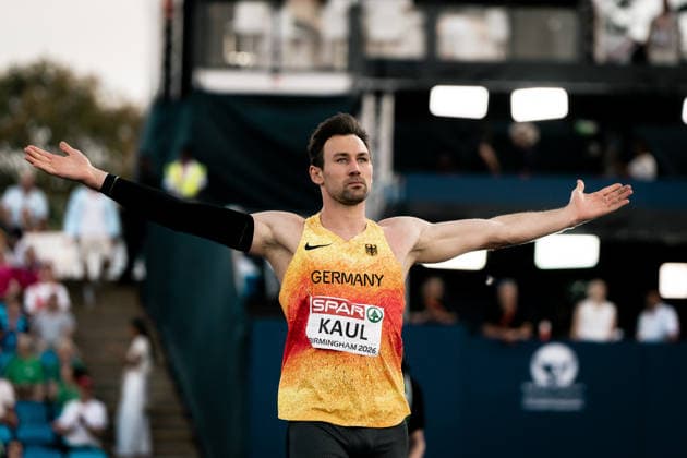 Niklas Kaul (USC Mainz, Zehnkampf Maenner), GBR, Leichtathletik, Athletics, European Athletics Championships 2026, Leichtathletik Europameisterschaft 2026, Birmingham 2026, 09.08.2026, GBR, Leichtathletik, Athletics, European Athletics Championships 2026, Leichtathletik Europameisterschaft 2026, Birmingham 2026, 09.08.2026 Birmingham Copyright: xStefanxMayerx EP_SMR