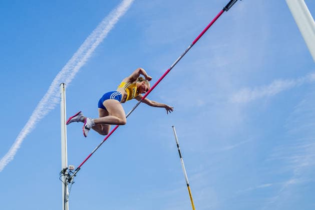 260813 Kajsa Roth of Sweden competes in women™s pole vault final during day 4 of the 2026 European Athletics Championships on August 13, 2026 in Birmingham. Photo: Mathias Bergeld BILDBYRAN kod MB MT1068 friidrott athletics friidrett friidrotts-em em friidretts-em 2026 european athletics championships 4 bbeng Copyright: MATHIASxBERGELD BB260813MB105