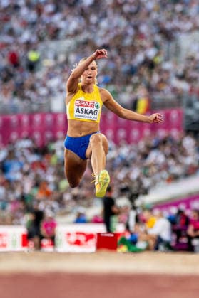 260813 Maja Askag of Sweden competes in women s triple jump final during day 4 of the 2026 European Athletics Championships on August 13, 2026 in Birmingham. Photo: Mathias Bergeld BILDBYRAN kod MB MT1068 friidrott athletics friidrett friidrotts-em em friidretts-em 2026 european athletics championships 4 bbeng Copyright: MATHIASxBERGELD BB260813MB115