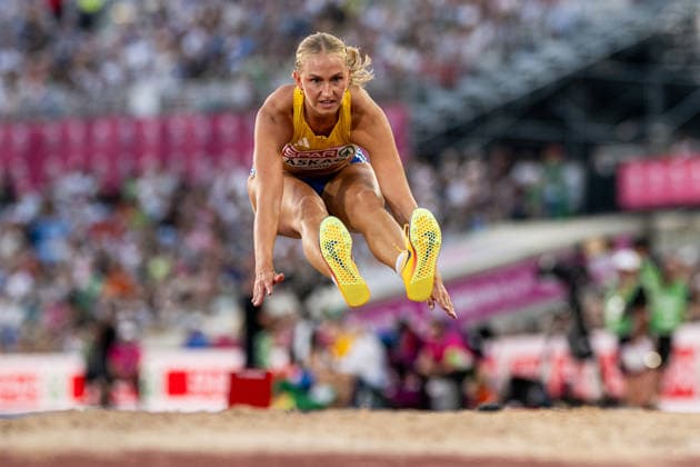 260813 Maja Askag of Sweden competes in women s triple jump final during day 4 of the 2026 European Athletics Championships on August 13, 2026 in Birmingham. Photo: Mathias Bergeld BILDBYRAN kod MB MT1068 friidrott athletics friidrett friidrotts-em em friidretts-em 2026 european athletics championships 4 bbeng Copyright: MATHIASxBERGELD BB260813MB116