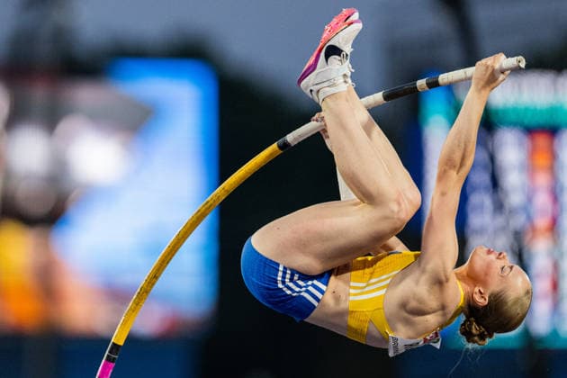 260813 Kajsa Roth of Sweden competes in women™s pole vault during day 4 of the 2026 European Athletics Championships on August 13, 2026 in Birmingham. Photo: Mathias Bergeld BILDBYRAN kod MB MT1068 friidrott athletics friidrett friidrotts-em em friidretts-em 2026 european athletics championships 4 bbeng Copyright: MATHIASxBERGELD BB260813MB120