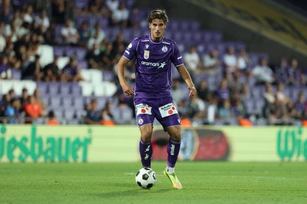 13.August.2026 - SOCCER - 2026 27 UEFA Conference League, Third Qualifying Round, 2nd Leg, FK Austria Wien vs Beitar Jerusalem Jonas Feddersen (Austria Wien) is in action Vienna Franz-Horr-Stadion (Generali-Arena) Vienna Austria Copyright: xYigitxOermex xPsxImagesxYigitxOermex xPsxImagesx