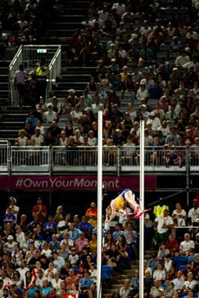 260813 Kajsa Roth of Sweden competes in women™s pole vault final during day 4 of the 2026 European Athletics Championships on August 13, 2026 in Birmingham. Photo: Mathias Bergeld BILDBYRAN kod MB MT1068 friidrott athletics friidrett friidrotts-em em friidretts-em 2026 european athletics championships 4 bbeng Copyright: MATHIASxBERGELD BB260813MB132