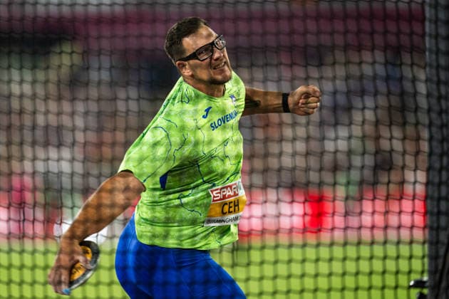 260813 Kristjan Ceh of Slovenia competes in men s discus throw final during day 4 of the 2026 European Athletics Championships on August 13, 2026 in Birmingham. Photo: Mathias Bergeld BILDBYRAN kod MB MT1068 friidrott athletics friidrett friidrotts-em em friidretts-em 2026 european athletics championships 4 bbeng Copyright: MATHIASxBERGELD BB260813MB135