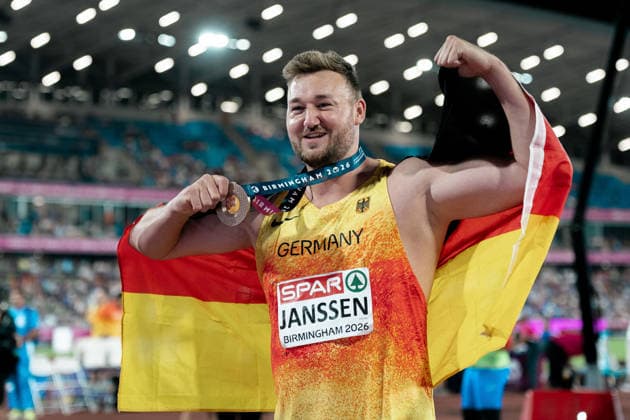 Henrik Janssen (SC Magdeburg, Diskuswurf Maenner), GBR, Leichtathletik, Athletics, European Athletics Championships 2026, Leichtathletik Europameisterschaft 2026, Birmingham 2026, 09.08.2026, GBR, Leichtathletik, Athletics, European Athletics Championships 2026, Leichtathletik Europameisterschaft 2026, Birmingham 2026, 09.08.2026 Birmingham Copyright: xStefanxMayerx EP_SMR