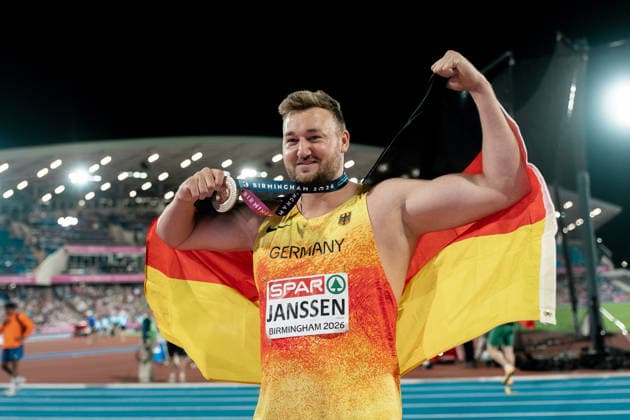 Henrik Janssen (SC Magdeburg, Diskuswurf Maenner), GBR, Leichtathletik, Athletics, European Athletics Championships 2026, Leichtathletik Europameisterschaft 2026, Birmingham 2026, 09.08.2026, GBR, Leichtathletik, Athletics, European Athletics Championships 2026, Leichtathletik Europameisterschaft 2026, Birmingham 2026, 09.08.2026 Birmingham Copyright: xStefanxMayerx EP_SMR