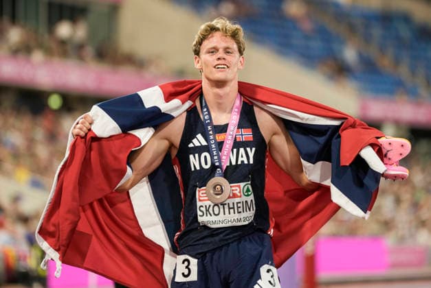 2026 European Athletics Outdoor Championships, Day 4, Birmingham, England, August 13, 2026: Sander Aae Skotheim during the 2026 European Athletics Championships at Alexander Stadium in Birmingham on Thursday. Photo by Beate Oma Dahle, NTB, Birmingham, England. EDITORIAL USE ONLY. RESTRICTED USE FOR BETTING COMPANIES.  Copyright: xBeatexOmaxDahlex xNTBx