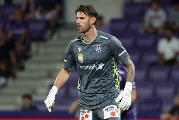 13.August.2026 - SOCCER - 2026 27 UEFA Conference League, Third Qualifying Round, 2nd Leg, FK Austria Wien vs Beitar Jerusalem Samuel Radlinger (Austria Wien) gestures Vienna Franz-Horr-Stadion (Generali-Arena) Vienna Austria Copyright: xYigitxOermex xPsxImagesxYigitxOermex xPsxImagesx