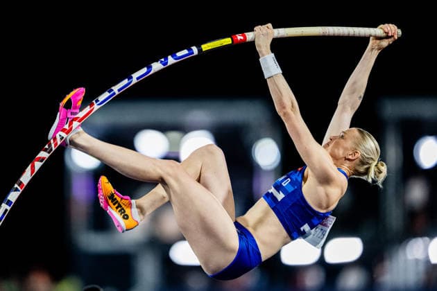 260813 Wilma Heltelä of Finaland competes in women™s pole vault final during day 4 of the 2026 European Athletics Championships on August 13, 2026 in Birmingham. Photo: Mathias Bergeld BILDBYRAN kod MB MT1068 friidrott athletics friidrett friidrotts-em em friidretts-em 2026 european athletics championships 4 bbeng Copyright: MATHIASxBERGELD BB260813MB166