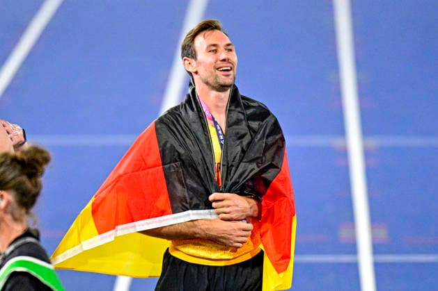 Niklas KAUL (Germany, USC Mainz, 100m DECATHLON Men) GBR, European Athletics Championships, Athletics, 13.08.2026, GBR, European Athletics Championships, Athletics, 13.08.2026, Birmingham Copyright: xEibnerxPressefoto JanxPapenfussx EP_JPS