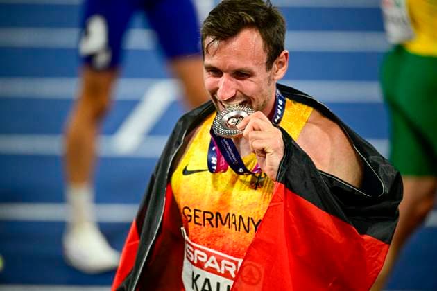 Niklas KAUL (Germany, USC Mainz, 100m DECATHLON Men) GBR, European Athletics Championships, Athletics, 13.08.2026, GBR, European Athletics Championships, Athletics, 13.08.2026, Birmingham Copyright: xEibnerxPressefoto JanxPapenfussx EP_JPS
