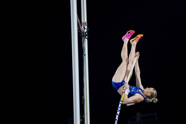13.08.2026, GBR, Leichtathletik, Europameisterschaft 2026, Abendsession Tag 4, Birmingham Wilma Heltelä ( Finnland ), Stabhochsprung Damen, Finale Birmingham Alexander Stadium England Großbritannien Copyright: xNordphoto Memmlerx