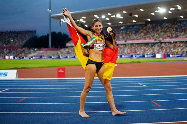 BIRMINGHAM, GREAT BRITAIN - AUGUST 13, 2026 : European Champion 3000m steeplechase: Gesa Felicitas KRAUSE (GER Germany) during the European Athletics Championships at Alexander Stadium on August 13, 2026 in Birmingham, Great Britain. Great Britain Copyright: xLeahxKohringx