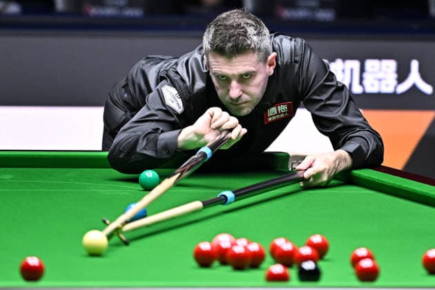 TAIYUAN, CHINA - AUGUST 13: Mark Selby of England plays a shot in the second round match against Kyren Wilson of England on day 6 of the 2026 World Snooker Tour China Open at Taiyuan Binhe Sports Center on August 13, 2026 in Taiyuan, Shanxi Province of China.  Copyright: xChinaxNewsxServicex 111659838987