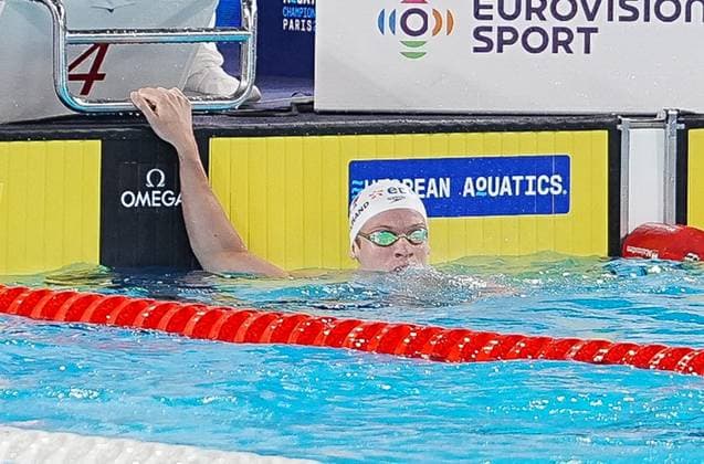 14 Aout European Aquatics Championships Paris 2026 Laurent Lairys MAXPPP - Marchand Leon of France During Heats 200 M Butterfly Men at the European Swimming Championships at the Greater Paris Metropolis Olympic Aquatics Centre in Paris (France) on August 14, 2026.Credit Laurent Lairys paris FRANCE  Copyright: xMAXPPPxLaurentxLairysx LLR202608146786 LLR202608146786
