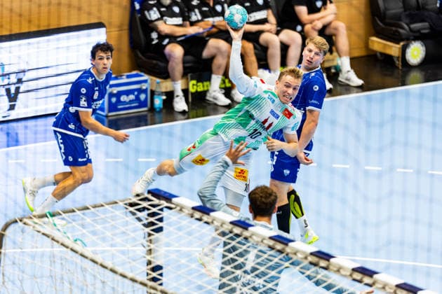 14.08.2026, GER, Handball, Maenner, Saison 26 27, Wartburg-Cup presented by Koetter Security, SC Magdeburg - TBV Lemgo Lippe Gisli Thorgeir Kristjansson (SC Magdeburg) 99817 Eisenach Werner-Assmann-Halle Am Sportpark Thueringen Deutschland