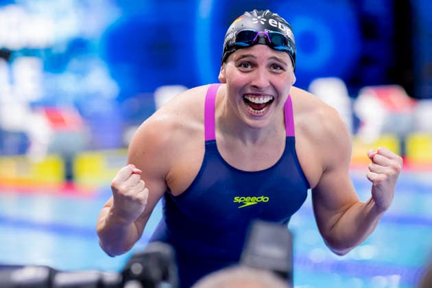 Sport Bilder des Tages France, Paris, Centre Aquatique Olympique Metropole du Grand Paris, 14.08.2026, European Aquatics Championships, Day 15 - Final Session, Angelina Koehler, SG Neukoelln Berlin, Germany, Photo by Eibner Pressefoto Tino Henschel European Aquatics Championships, Day 15 - Final Session Paris Copyright: xEibnerxPressefotox