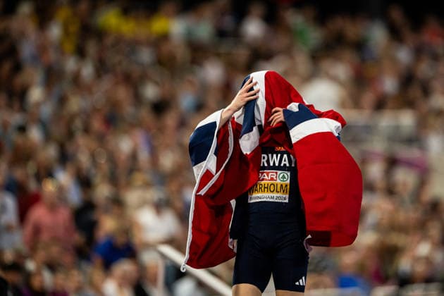260814 Karsten Warholm of Norway after men s 400 meter hurdles final during day 5 of the 2026 European Athletics Championships on August 14, 2026 in Birmingham. Photo: Maxim Thore BILDBYRAN kod MT MT1070 friidrott athletics friidrett friidrotts-em em friidretts-em 2026 european athletics championships day 5 bbeng Copyright: MAXIMxTHORE BB260814MT083