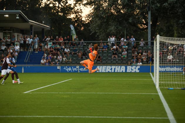 2026_08_14 , Hertha BSC II vs BFC Dynamo, Regionalliga 2026 2027 , Spieltag 5 keine Chnace für Herthas Torwart Berlin Berlin Germany
