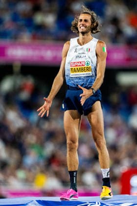 260814 Gianmarco Tamberi of Italy competes in men s high jump final during day 5 of the 2026 European Athletics Championships on August 14, 2026 in Birmingham. Photo: Mathias Bergeld BILDBYRAN kod MB MT1070 friidrott athletics friidrett friidrotts-em em friidretts-em 2026 european athletics championships day 5 bbeng Copyright: MATHIASxBERGELD BB260814MB129