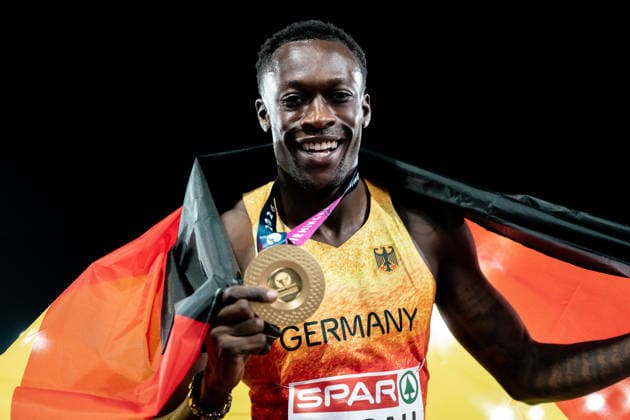 Owen Ansah (Hamburger SV, 200m Maenner), GBR, Leichtathletik, Athletics, European Athletics Championships 2026, Leichtathletik Europameisterschaft 2026, Birmingham 2026, 09.08.2026, GBR, Leichtathletik, Athletics, European Athletics Championships 2026, Leichtathletik Europameisterschaft 2026, Birmingham 2026, 09.08.2026 Birmingham Copyright: xStefanxMayerx EP_SMR