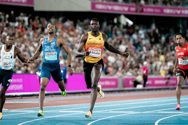 Owen Ansah (Hamburger SV, 200m Maenner), GBR, Leichtathletik, Athletics, European Athletics Championships 2026, Leichtathletik Europameisterschaft 2026, Birmingham 2026, 09.08.2026, GBR, Leichtathletik, Athletics, European Athletics Championships 2026, Leichtathletik Europameisterschaft 2026, Birmingham 2026, 09.08.2026 Birmingham Copyright: xStefanxMayerx EP_SMR
