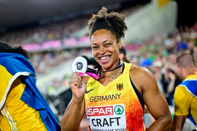 Shanice CRAFT (Germany, SV Halle, DISCUS THROW Women) GBR, European Athletics Championships, Athletics, 14.08.2026, GBR, European Athletics Championships, Athletics, 14.08.2026, Birmingham Copyright: xEibnerxPressefoto JanxPapenfussx EP_JPS